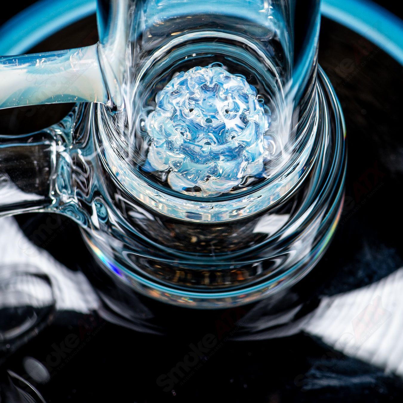 SOL - 45 Lace Sphere + DC Set (Blue Stardust Over Ghost) SoL Glassworks - Smoke ATX