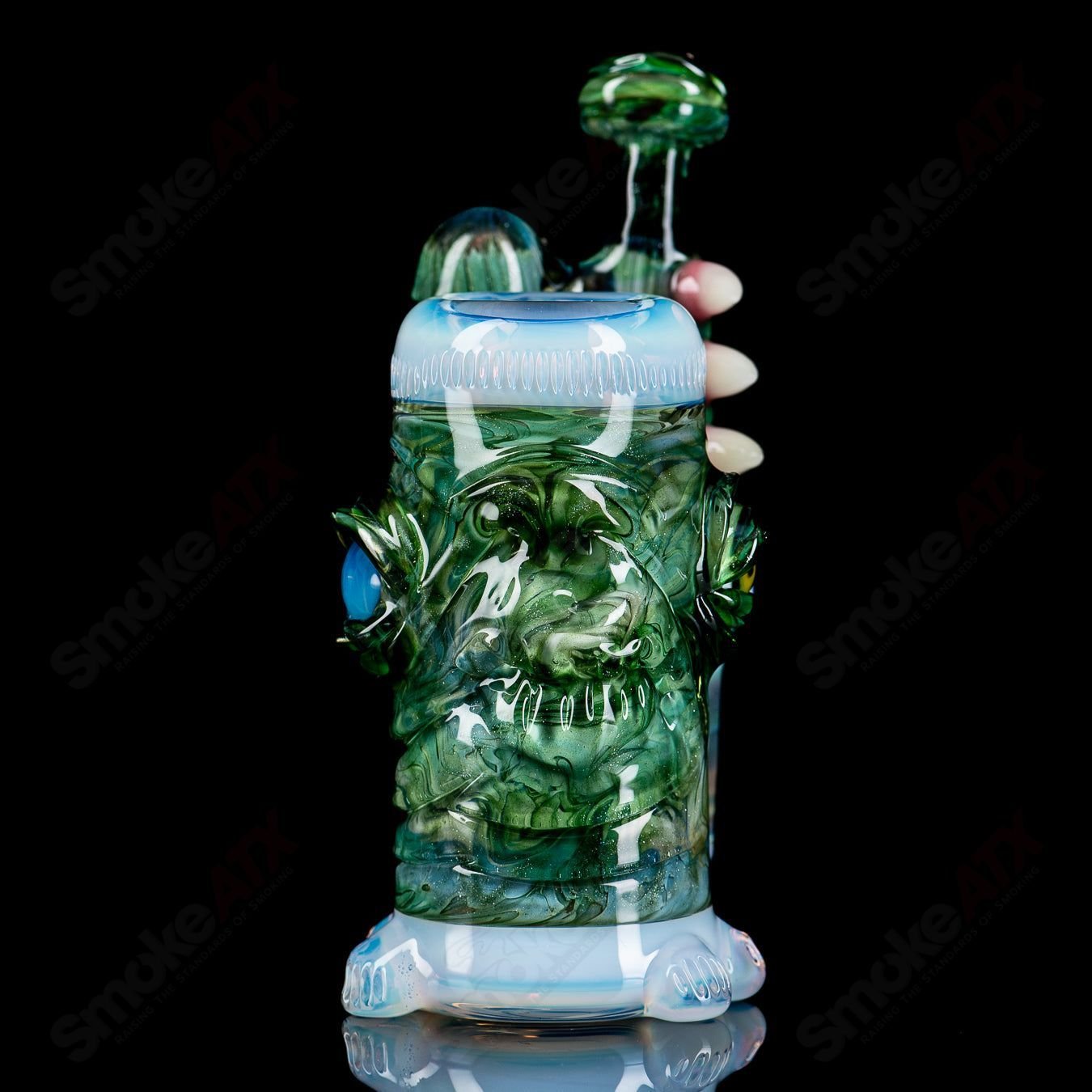 SoL - 45 Lace Sphere & Dry Catcher Set by Salt x SoL Glassworks - Smoke ATX