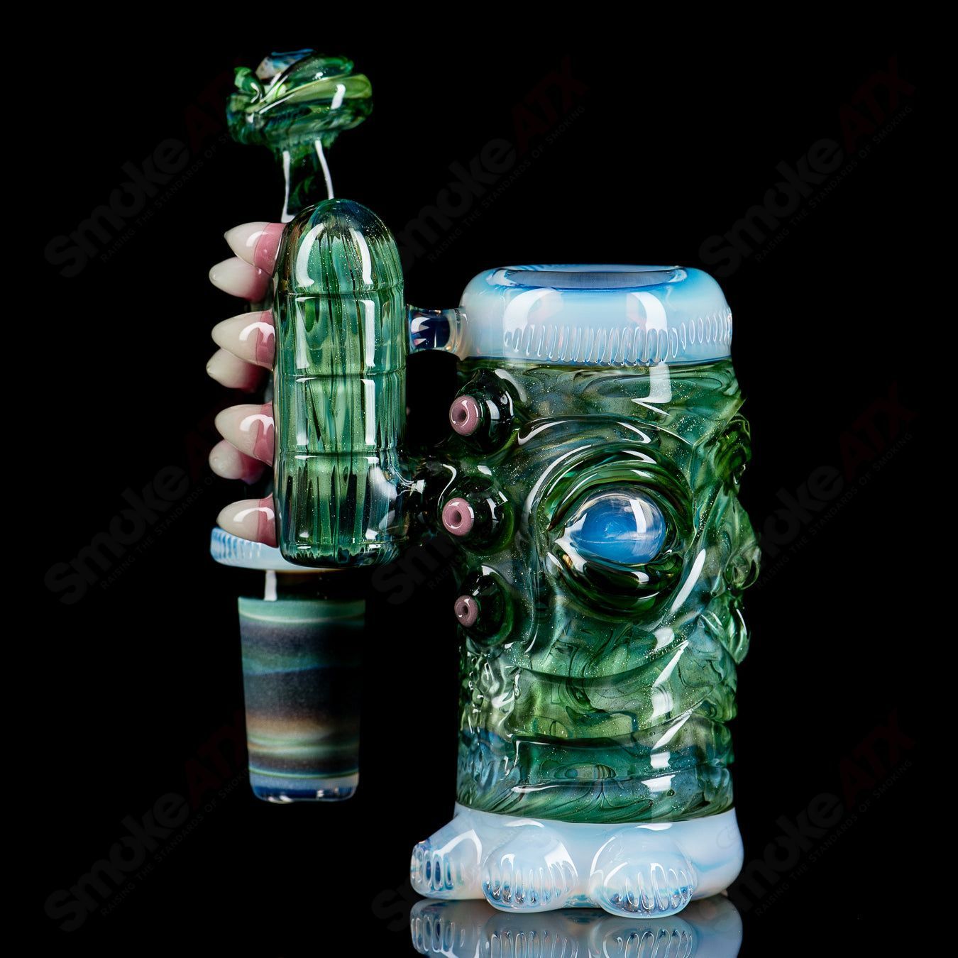 SoL - 45 Lace Sphere & Dry Catcher Set by Salt x SoL Glassworks - Smoke ATX