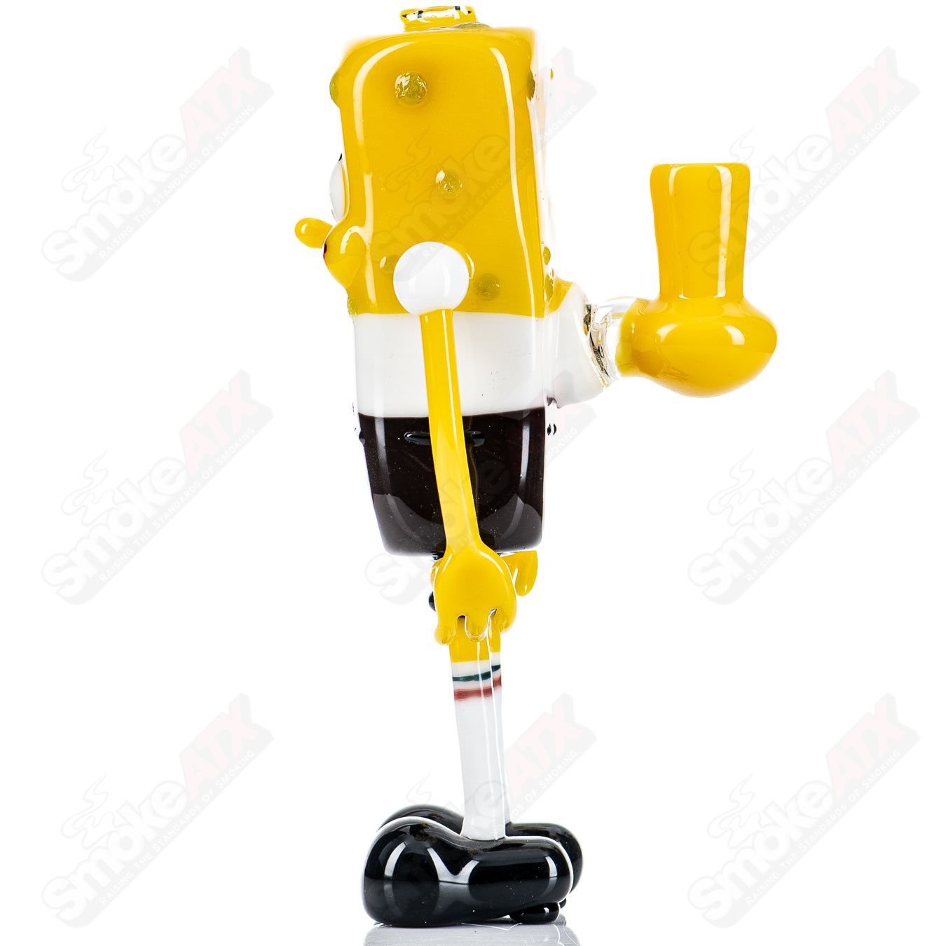 Spongebob Rig Hendy Glass heady concentrate rig featuring a colorful Spongebob design and intricate glasswork.