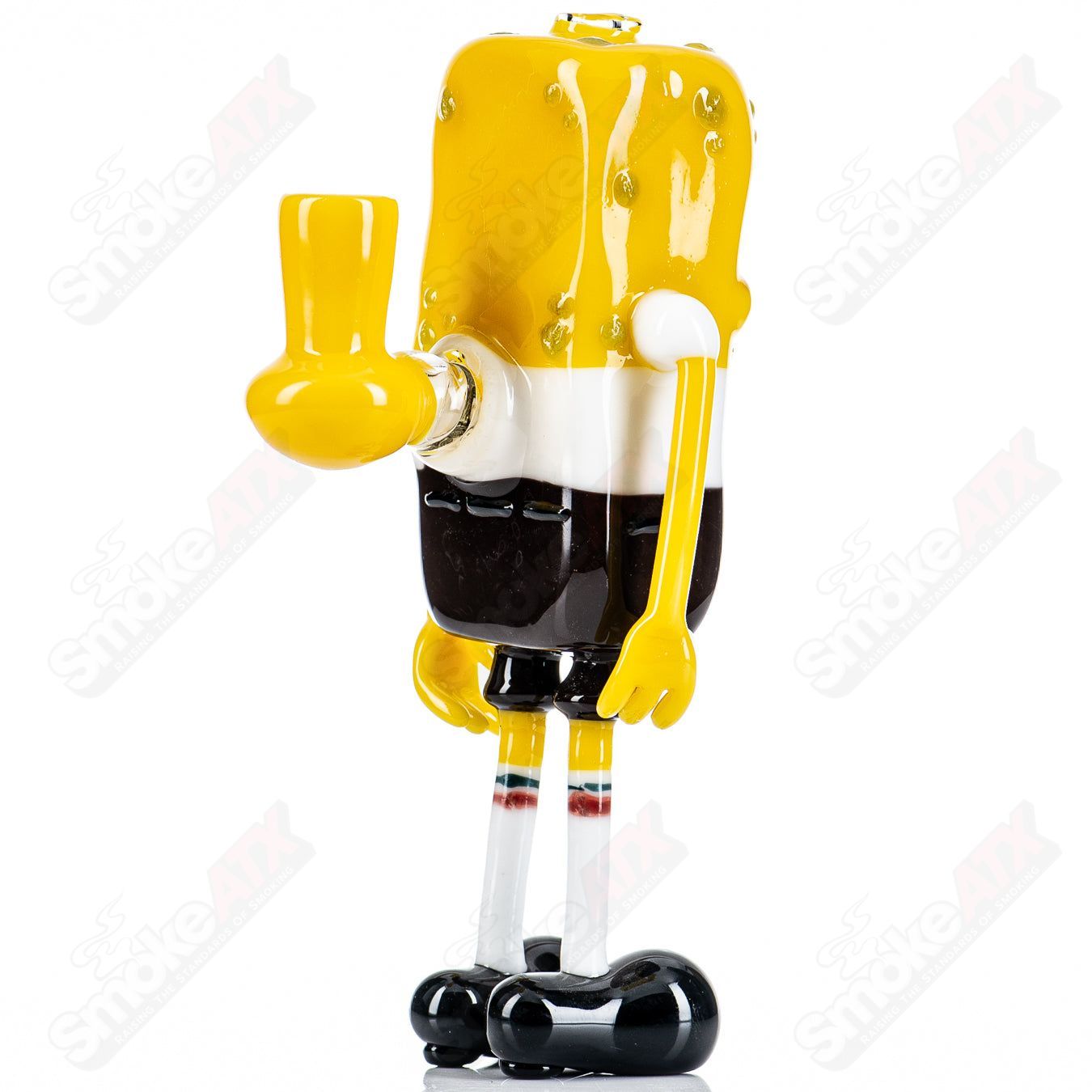 Hendy Spongebob Rig Heady Glass concentrate rig featuring Spongebob Squarepants design with colorful glass accents.