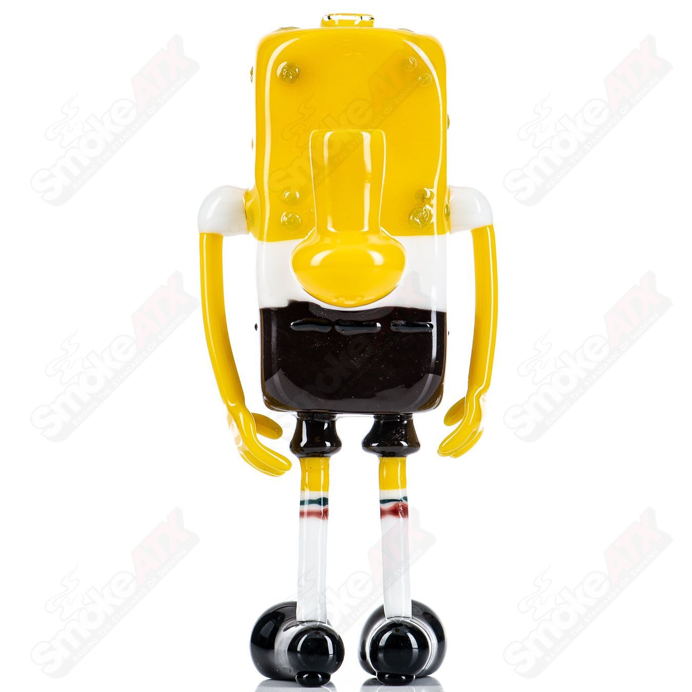 Hendy Spongebob Rig Heady Glass concentrate rig featuring a detailed Spongebob Squarepants design and vibrant colors.