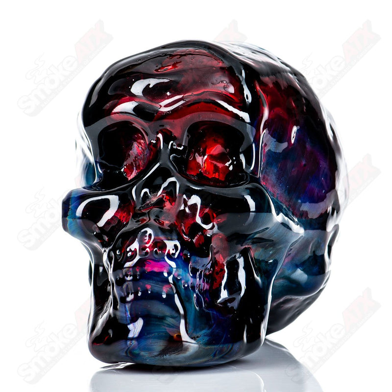 Fumed  Skull Dry Pipe by Team Snodgrass