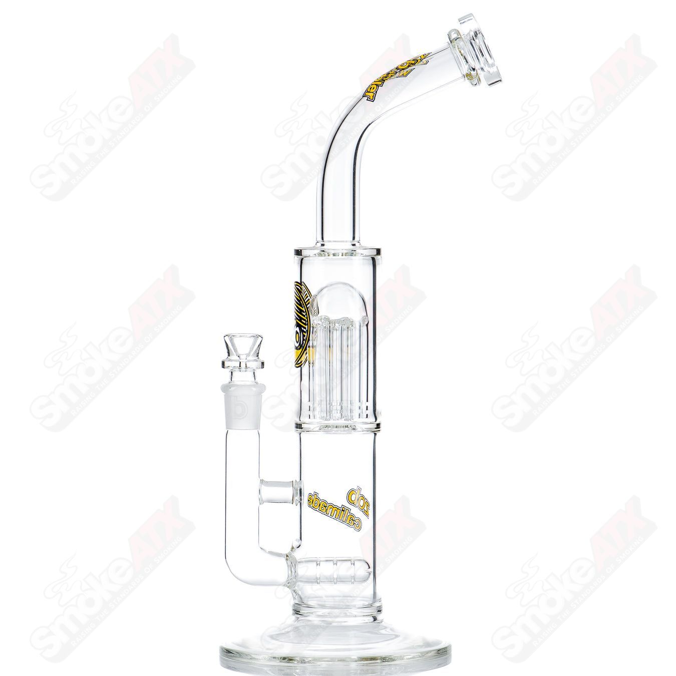 Stemless Diffused 8 Arm Wubbler (Yellow/Black) ZOB - Smoke ATX
