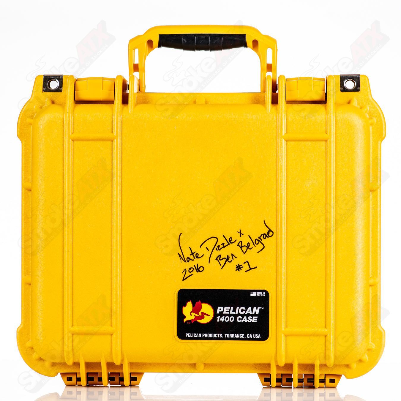 Swiss Perc - Nate Dizzle X Ben Belgrad - (UV) Footed Wine Goblet (Signed 1 - 2016) - Smoke ATX