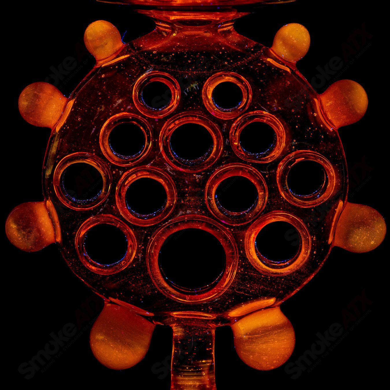 Swiss Perc - Nate Dizzle X Ben Belgrad - (UV) Footed Wine Goblet (Signed 1 - 2016) - Smoke ATX