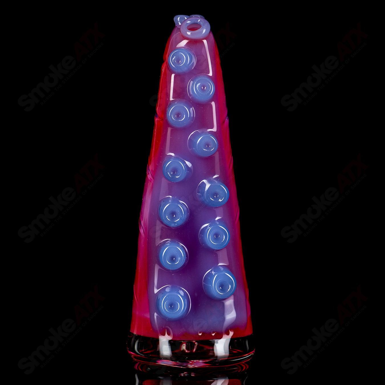 Burtoni Glass Tentacle Puffco Dry Top, intricate glass piece with tentacle design for Puffco vaporizers.