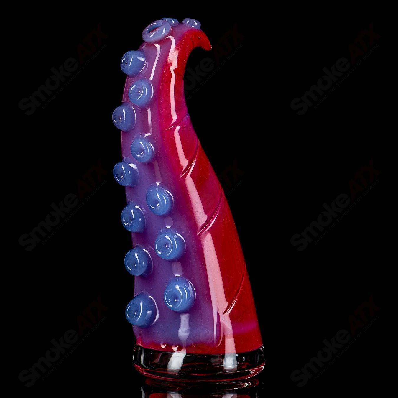 Burtoni Glass Tentacle Puffco Dry Top, artist-crafted glass accessory for Puffco vaporizers, featuring intricate tentacle design.