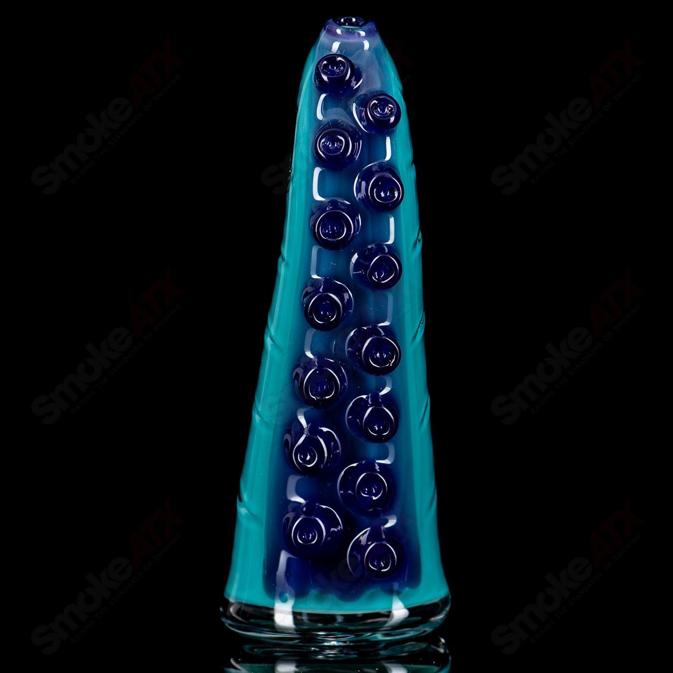 Burtoni Glass Tentacle Puffco Dry Top, a detailed glass accessory with tentacle design for Puffco vaporizer.