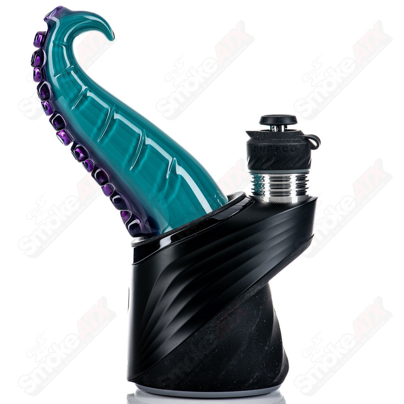 Burtoni Glass Tentacle Puffco Dry Top with intricate glass tentacle design for Puffco vaporizers.