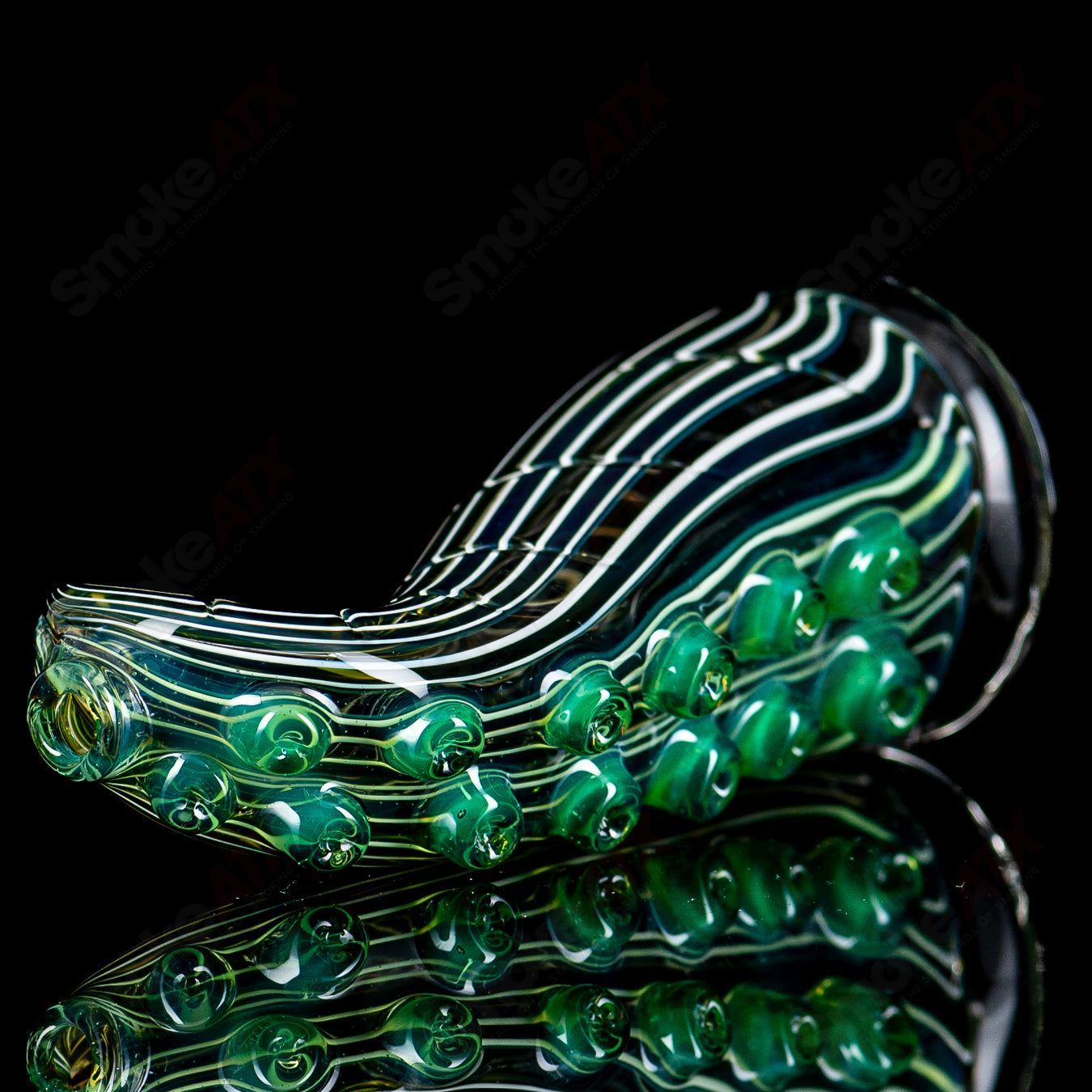 Burtoni Glass Tentacle Puffco Dry Top, glass accessory with intricate tentacle design for Puffco devices.