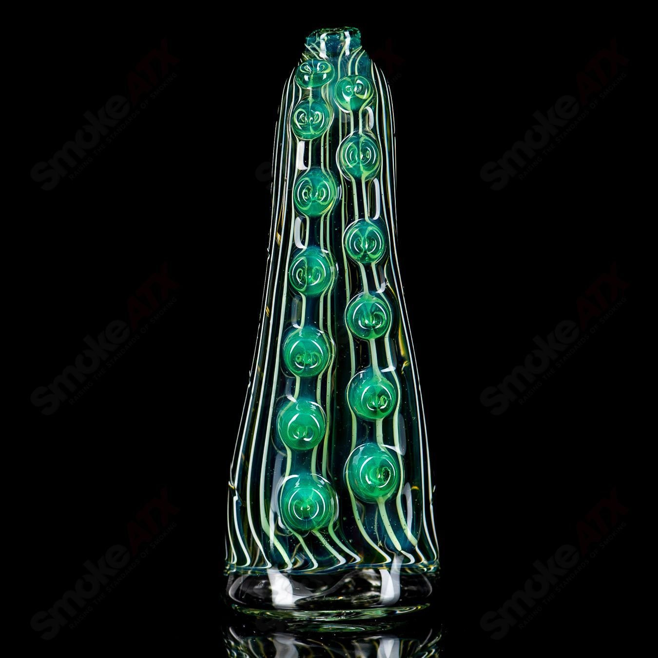Burtoni Glass Tentacle Puffco Dry Top, glass vaporizer accessory with detailed tentacle design, compatible with Puffco devices.