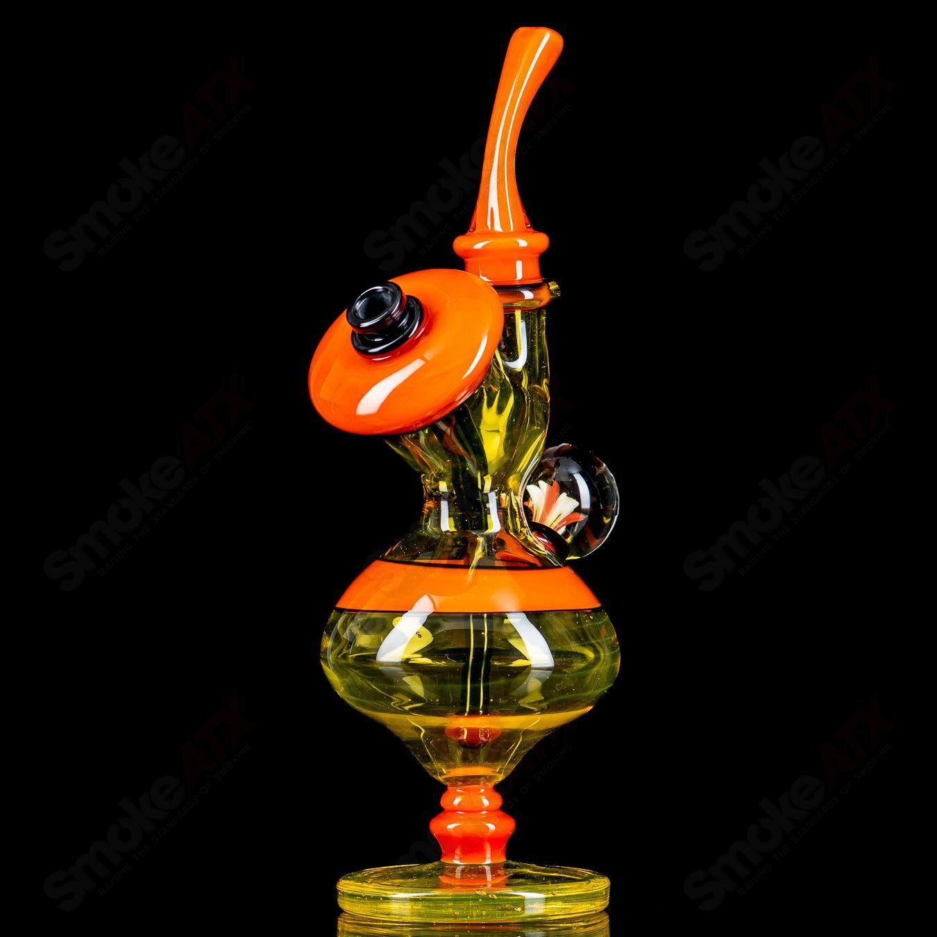 JMass Terps Errlock heady glass concentrate rig with intricate design and colorful accents, ideal for cannabis concentrates.
