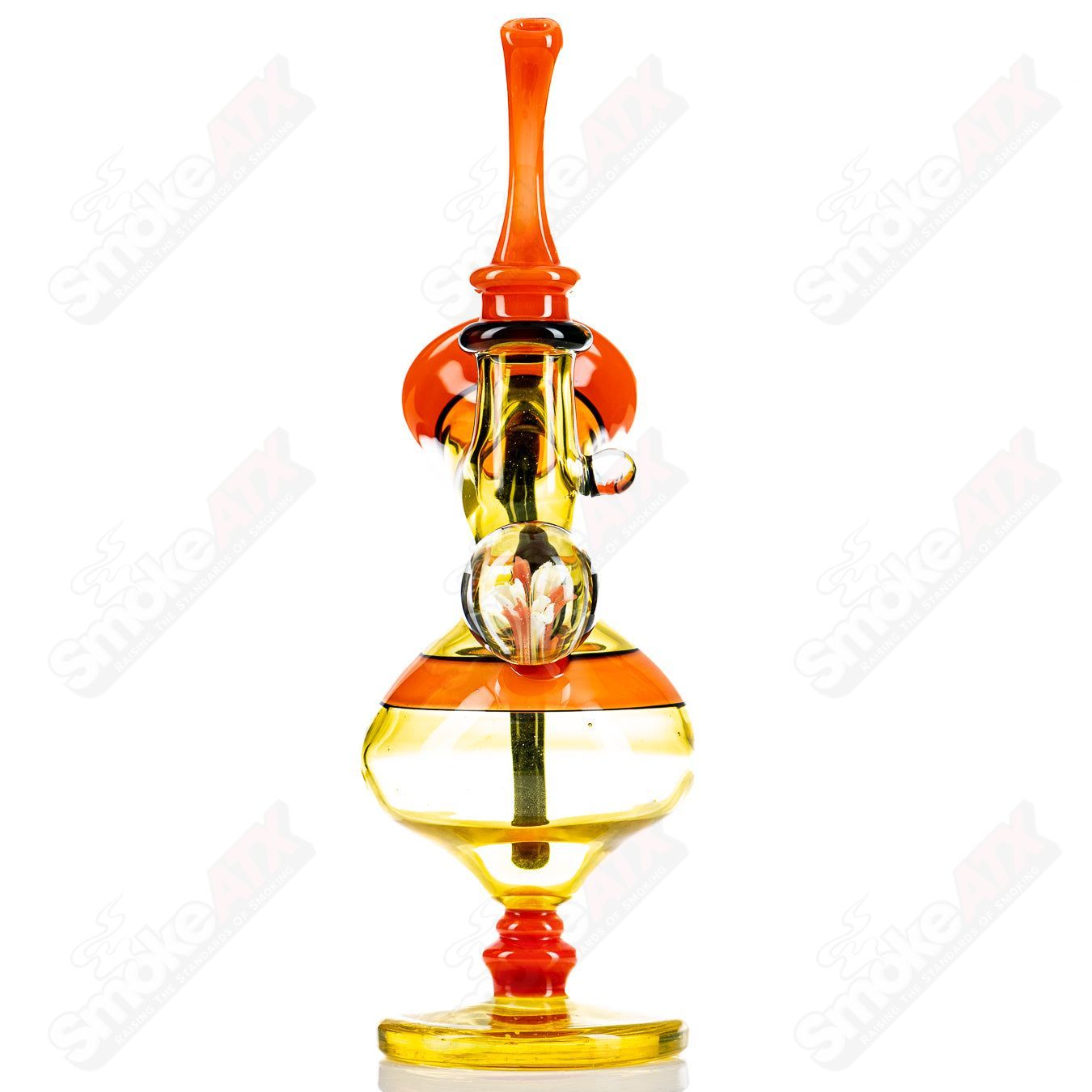 Heady glass concentrate rig called Terps Errlock by JMass, featuring a colorful, intricate design and sturdy build.