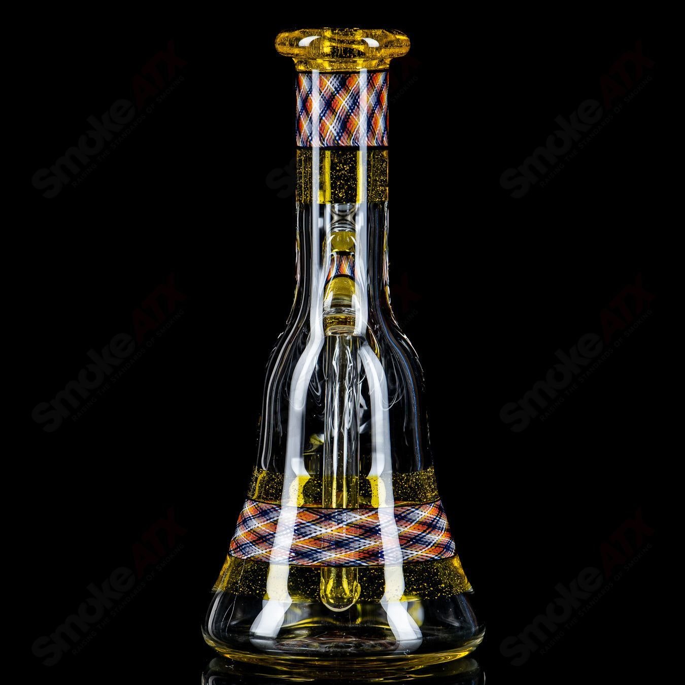 Devol Glass Terps Retticello Pocket Tube, a colorful heady glass concentrate rig with intricate Retticello design and compact size.