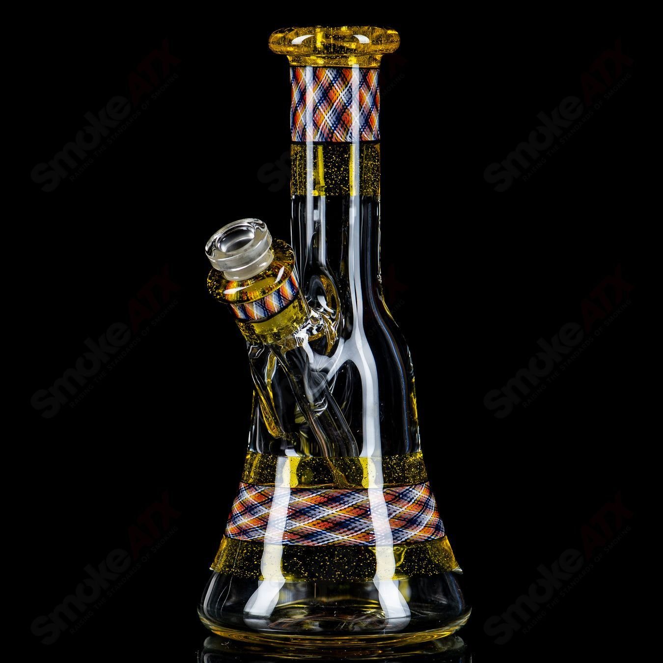 Devol Glass Terps Retticello Pocket Tube, a colorful heady glass concentrate rig with intricate design and compact size.