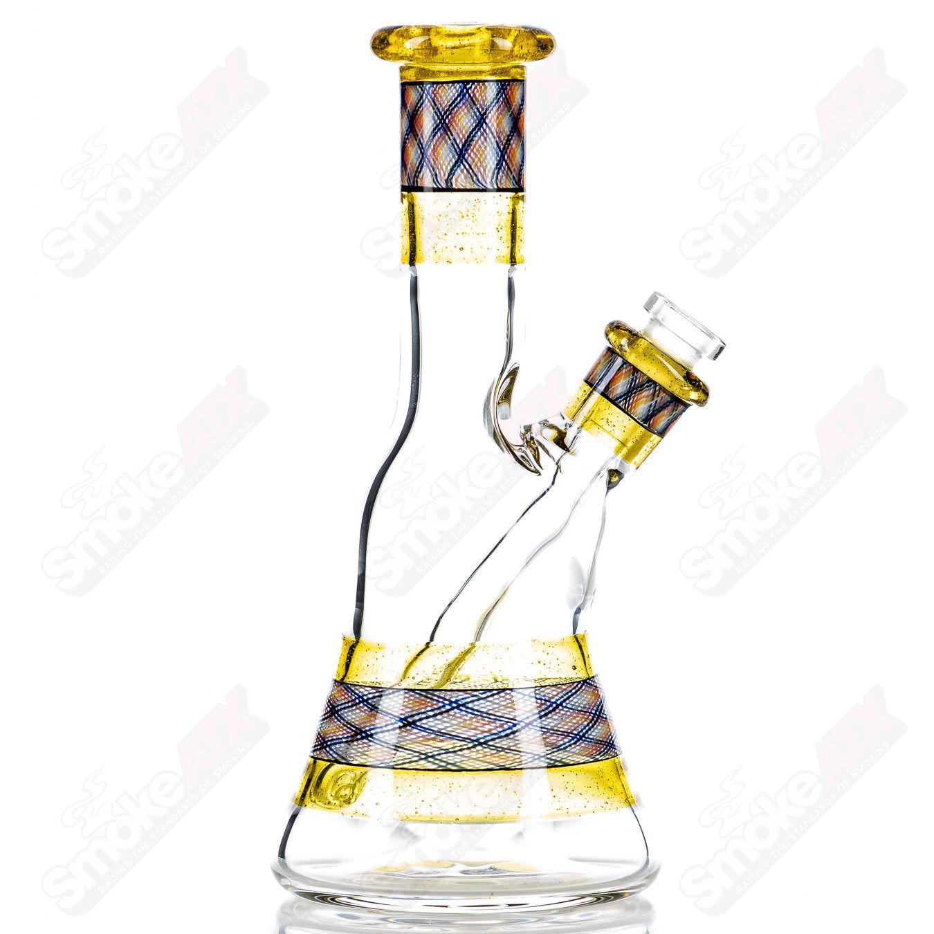 Devol Glass Terps Retticello Pocket Tube, a colorful heady glass concentrate rig with intricate Retticello patterns.