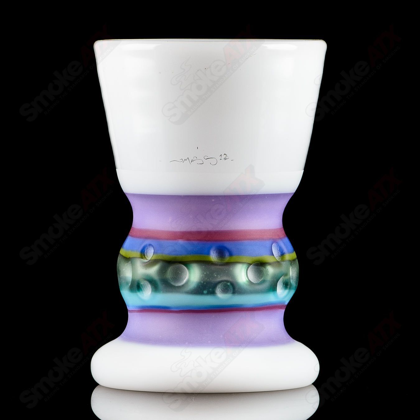 Textured Footed Craft Beer Glass JMass - Smoke ATX