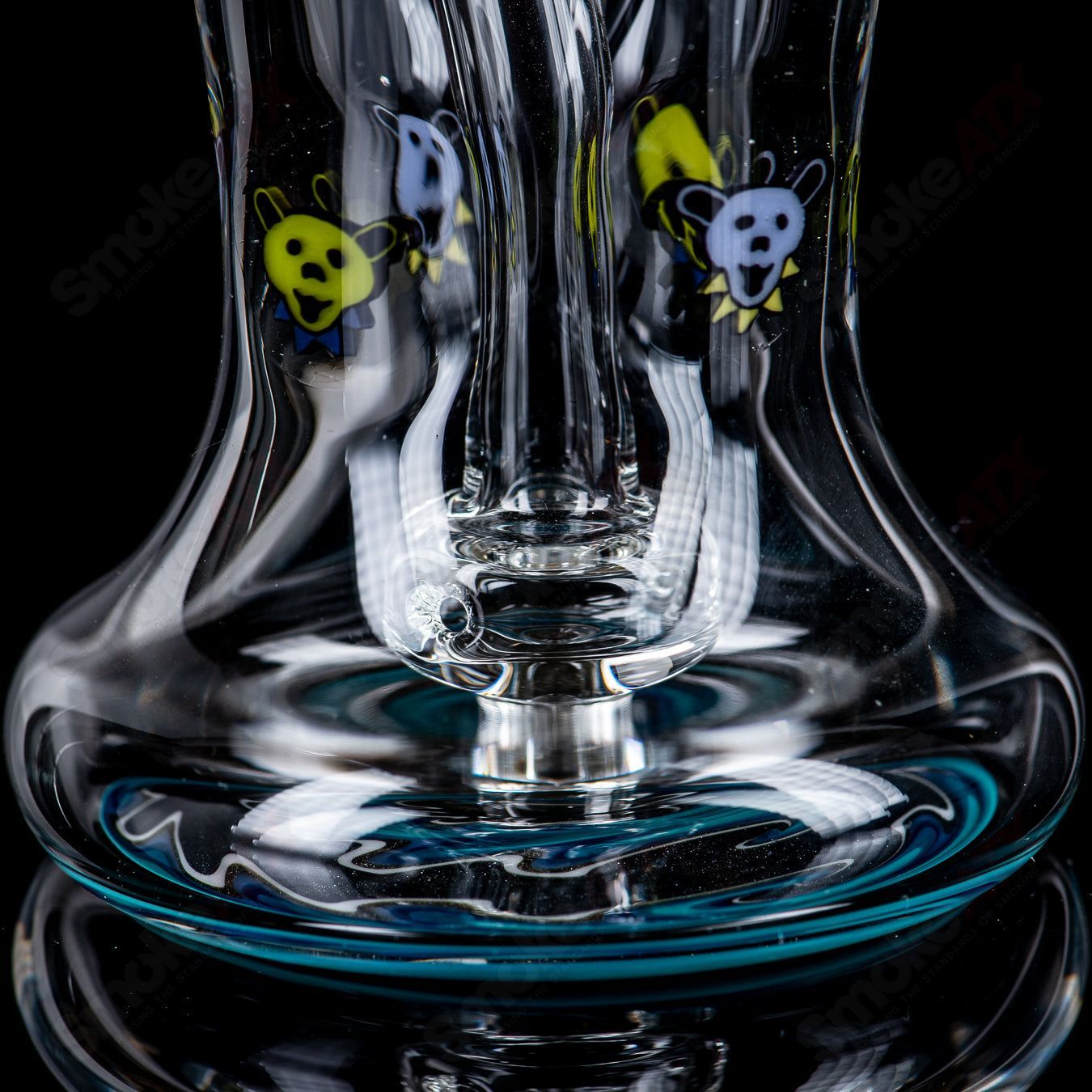The Grateful Dead Milli Rig W/ linework by Moo Glass - Smoke ATX