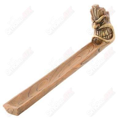 Wildberry Tiki Boat incense burner with a tropical design, perfect for burning incense or candles in a decorative holder.