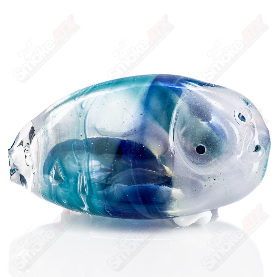 #122 3-Eyed Face Pipe Glass by Nobody - Smoke ATX 