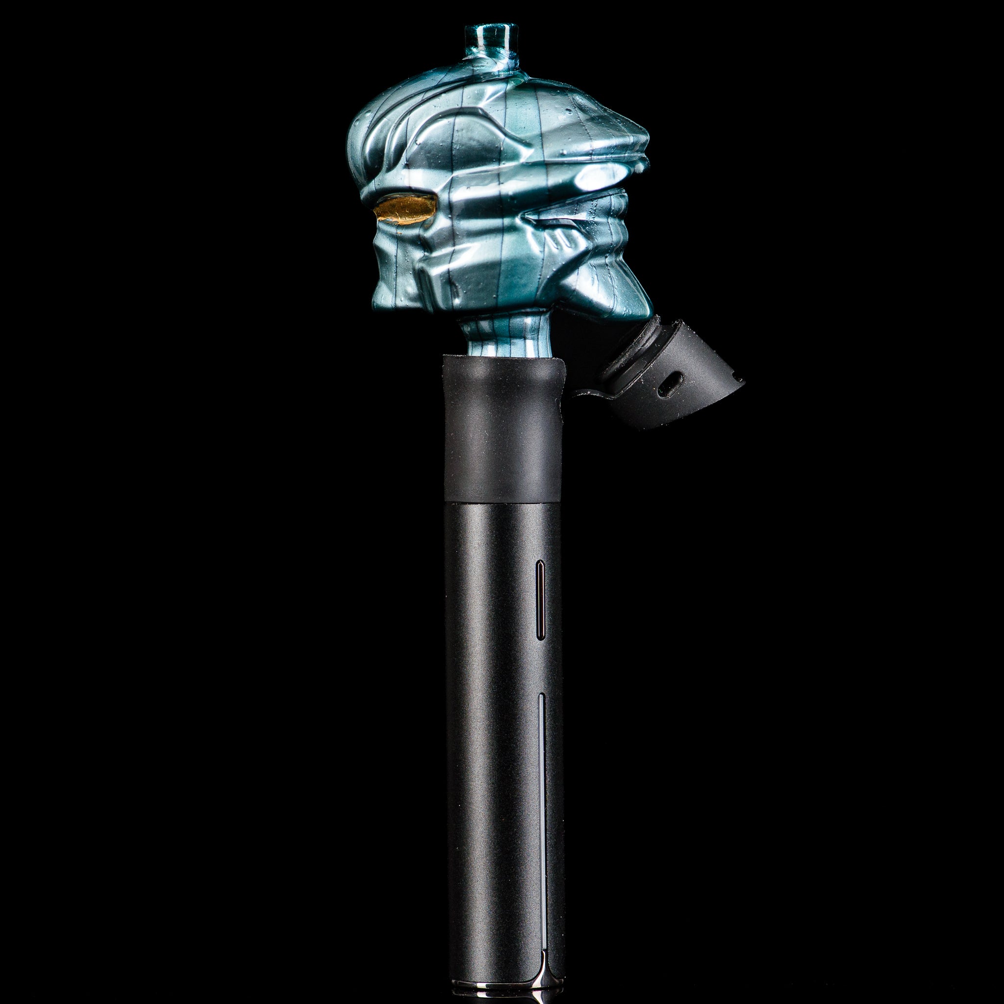 Tony Kazy #3 Halo Pivot Mouthpiece for Puffco Tops, glass accessory with intricate design, designed for enhanced vaping experience.