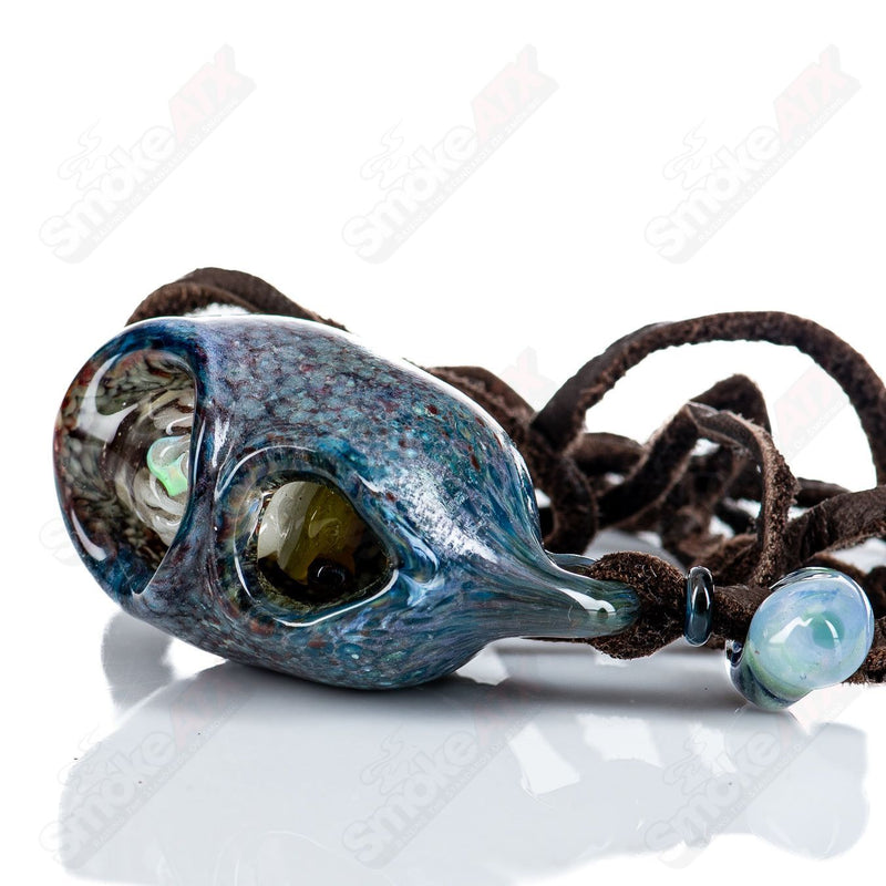 Hide and Seek  Frog  Pendant Kengtaro Glass