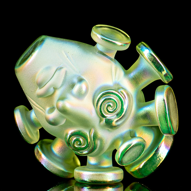 Sunset Slyme W/ Dichroic Spray Face Pendant Josh Mazet x Jmass