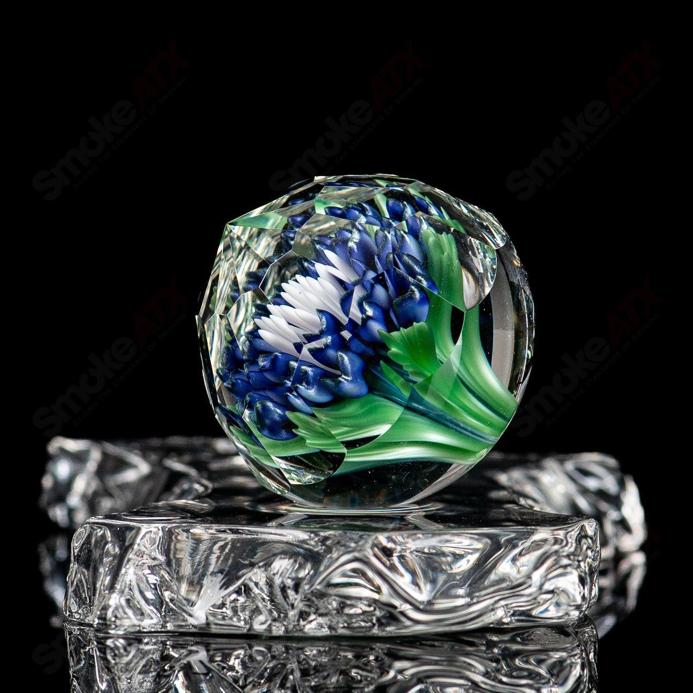 Flower Marble #1 Glass Impact x Fatal Facets - Smoke ATX 