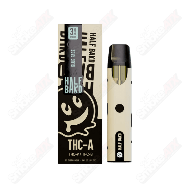 3000mg Blue Face Hybrid Disposable THCA Half Bakd