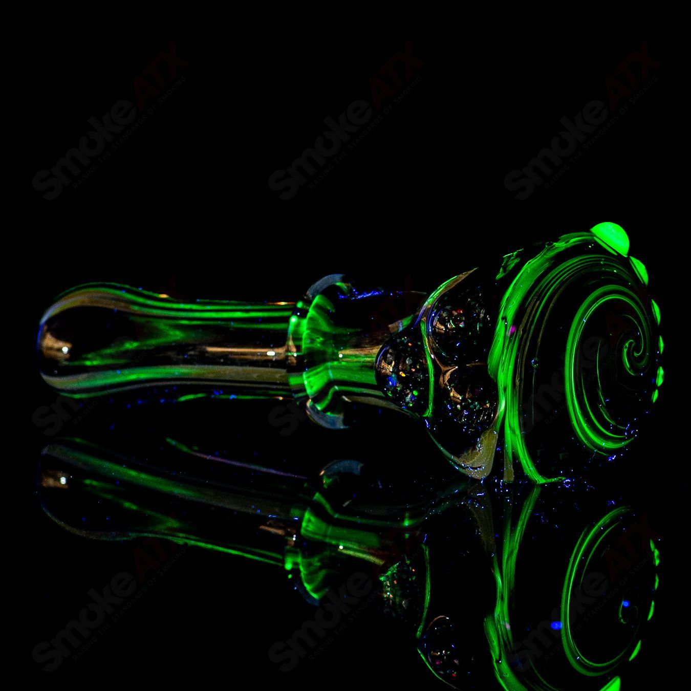 UV Black w Crushed Opal Spoon by JMass - Smoke ATX