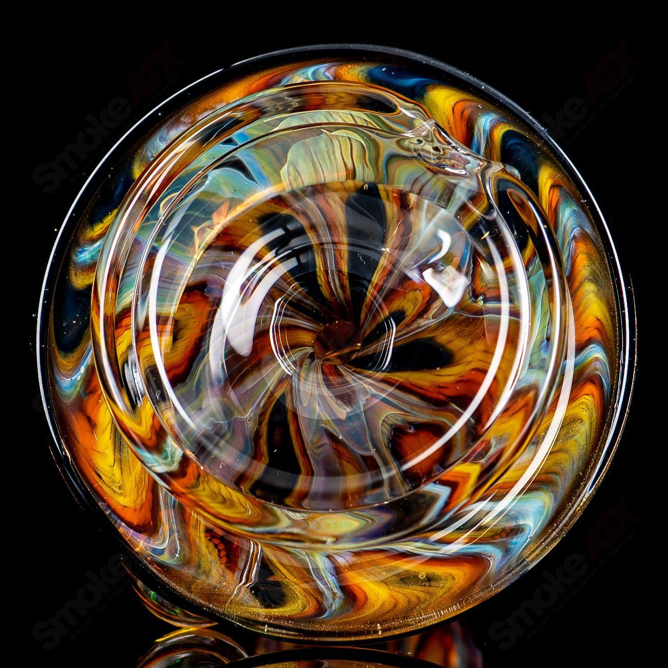 UV Eye Millie Puffco Dry Top by Geoff Made Glass, colorful heady glass accessory for Puffco devices with vibrant design.