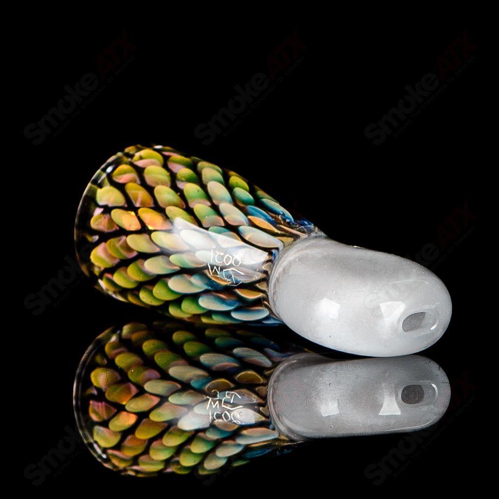 UV glass tip for heady glass by BCM Glass, featuring vibrant UV-reactive glass artistry.