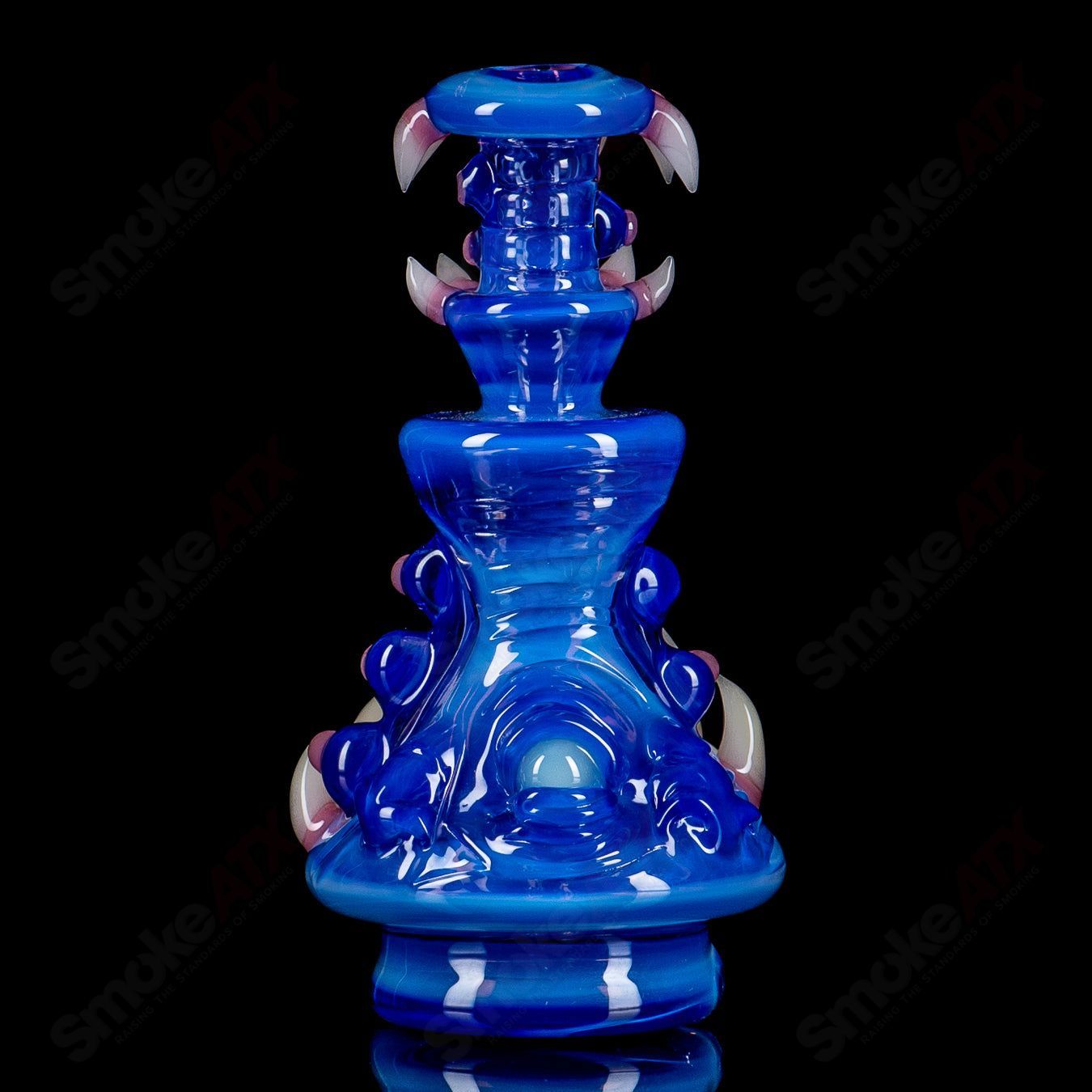UV Soul-Window Puffco Top by Salt Glass, colorful heady glass Puffco accessory with vibrant UV-reactive design.