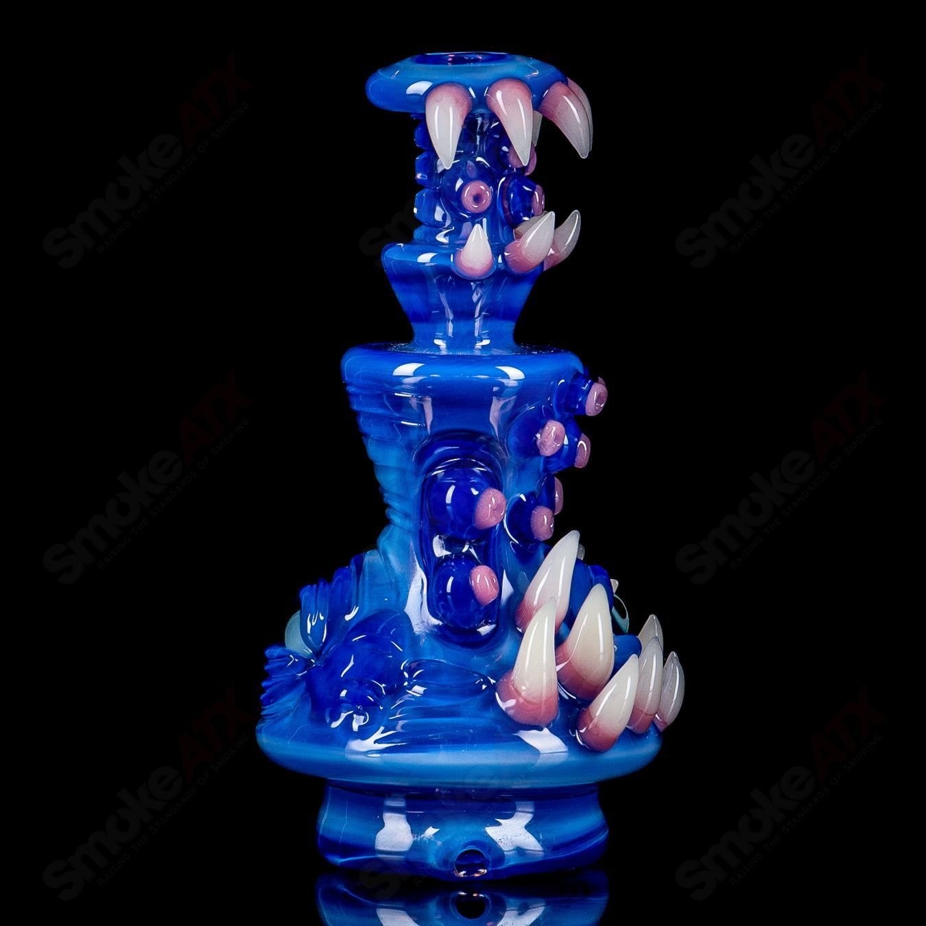 UV Soul-Window Puffco Top by SALT, a heady glass Puffco accessory featuring vibrant UV-reactive designs and a sleek, artistic finish.