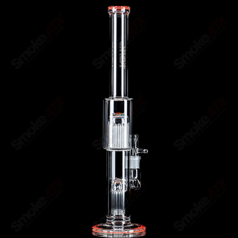 #4 18mm 7/13 Arm Perc w Worked Sections Toro Glass