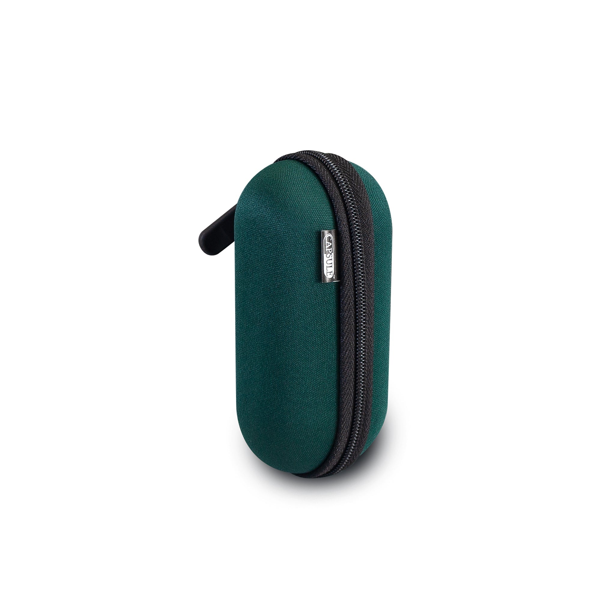 Vatra Bags green 4-inch capsule protection case, compact and durable storage for small valuables or electronic accessories.