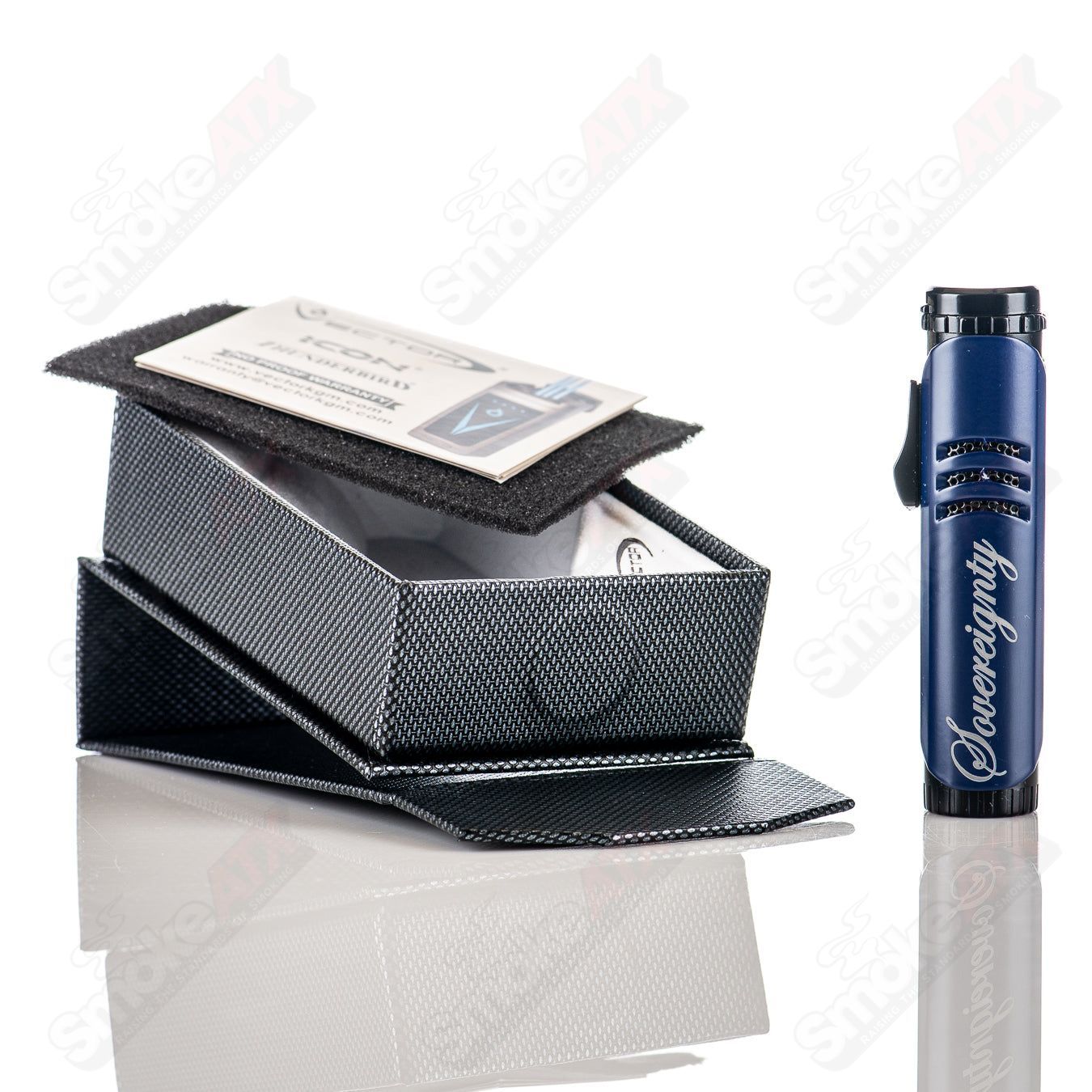 Smoke ATX Vector Max Tech Sovereignty lighter, 420 product with sleek design and ergonomic grip for reliable ignition.