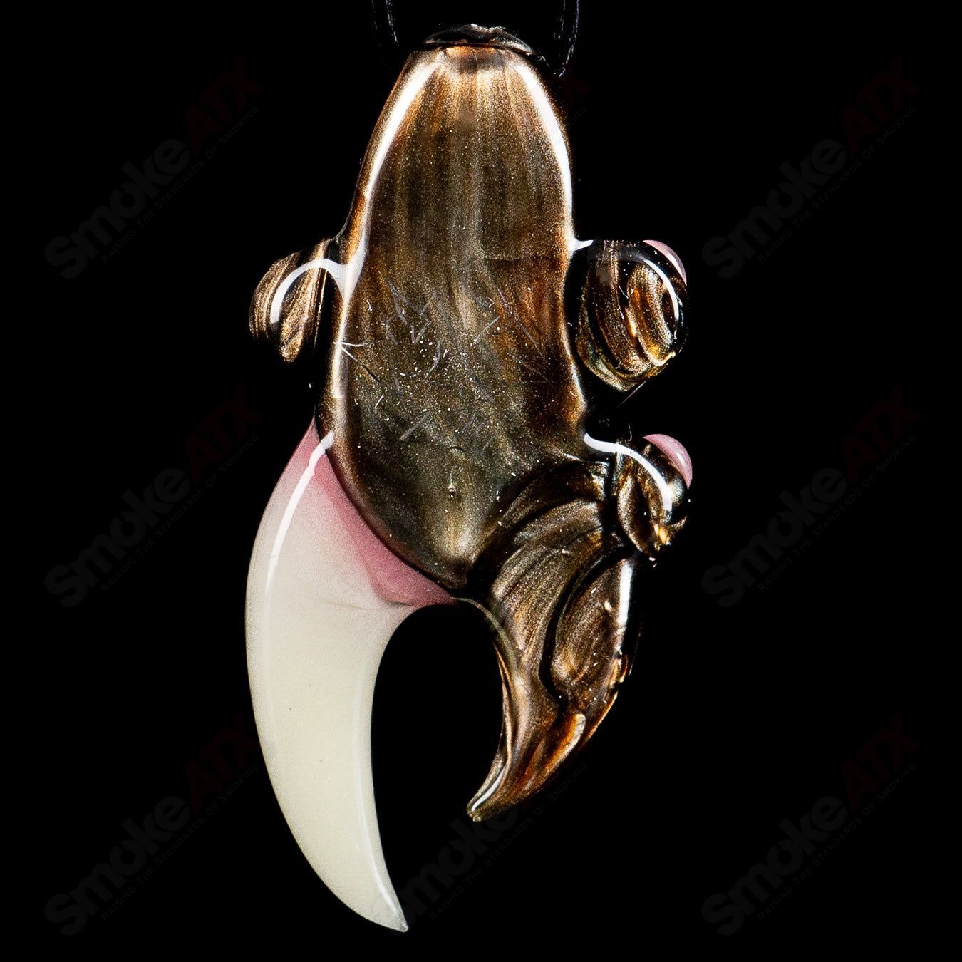 Electrum Pendant by SALT Glass, a handcrafted heady glass pendant with vibrant colors and intricate design details.