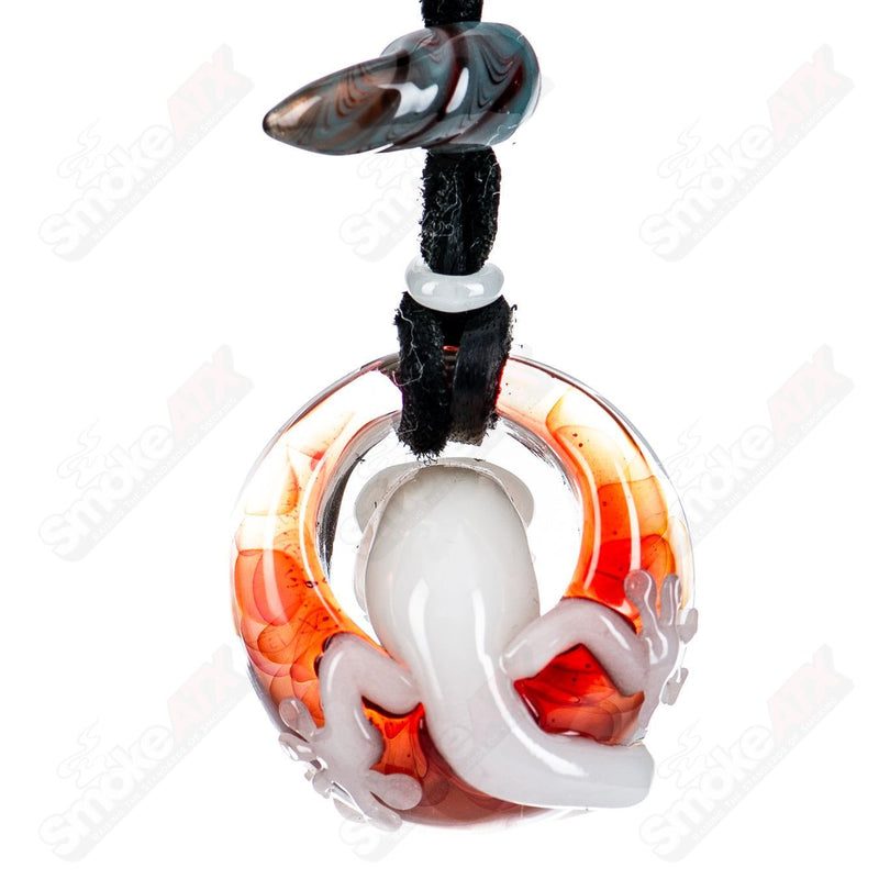 #1 Tier 4 Gecko Pendant by Kengtaro Glass