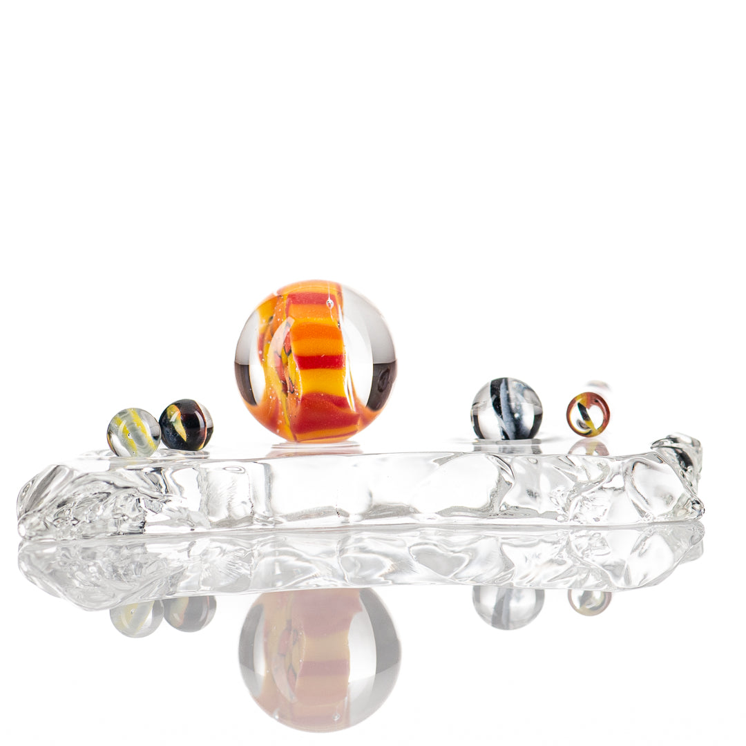 Cap’n Crunk #8 Slurper Set by Crunklestein, colorful heady glass dab tools with textured design and ergonomic shapes for concentrates.