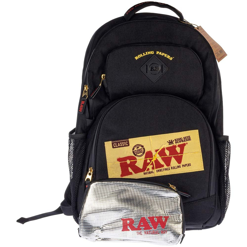 Smell Proof Backpack Rolling Paper x RAW - Smoke ATX 