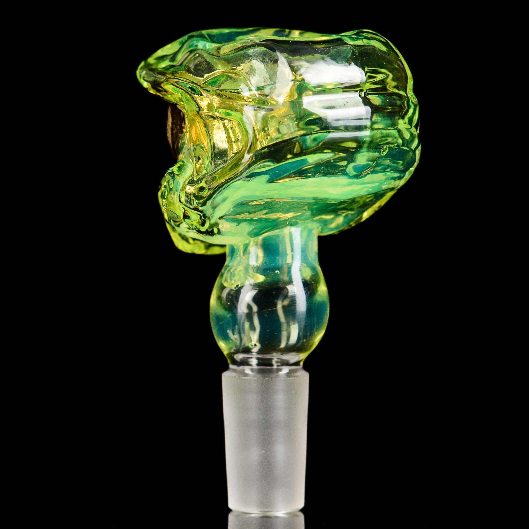 Smoke ATX Tony Kazy 14mm Halo Slide glass bowl with intricate design for smoking accessories.