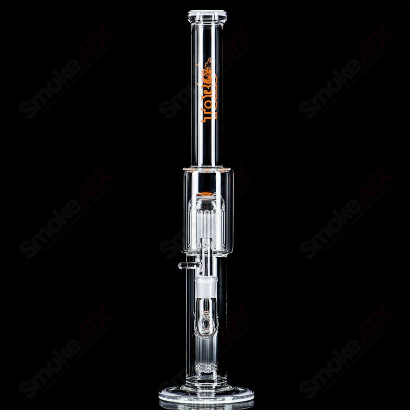 #5 18mm 7/13 Arm Perc w Worked Sections Toro Glass