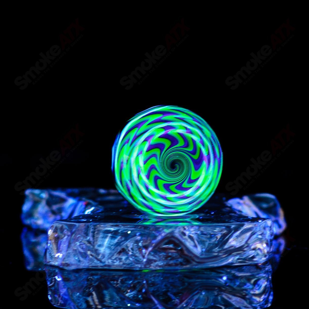24mm Black Magic UV Dotstack Eye Mib Indo Glass