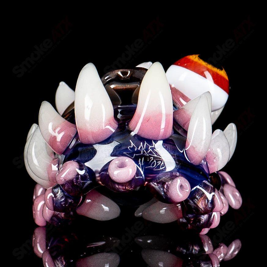 Heady glass Wook pendant "Recall" #780 by SALT x Blu Sun, featuring colorful glass art and intricate design from Smoke ATX.