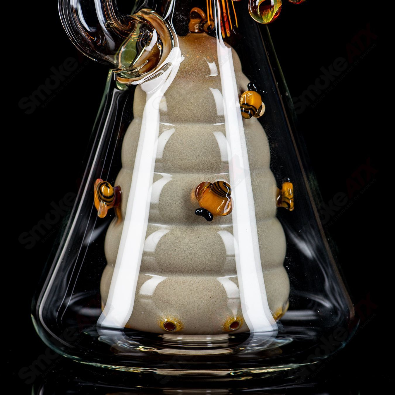 Worked Bee Hive Beaker (2024) By Joe P Glass - Smoke ATX