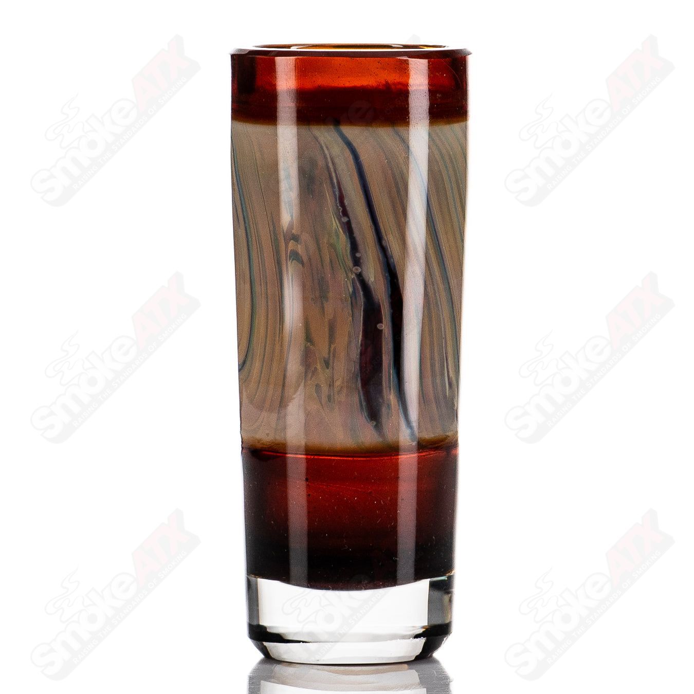 Red Wigwag Tall Shot Glass Don Chile Ortega - Smoke ATX 