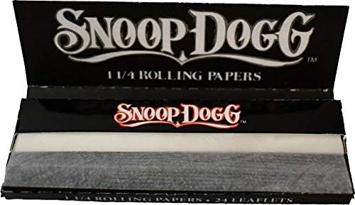 Snoop Dog 1 1/4 rolling papers, 420 product by Snoop Dog, featuring branded rolling paper packaging and design