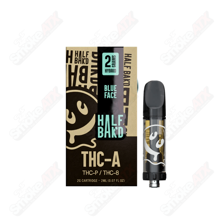 2g Blue Face Hybrid Cart (THC-A/THC-P/THC-8) Half Bakd